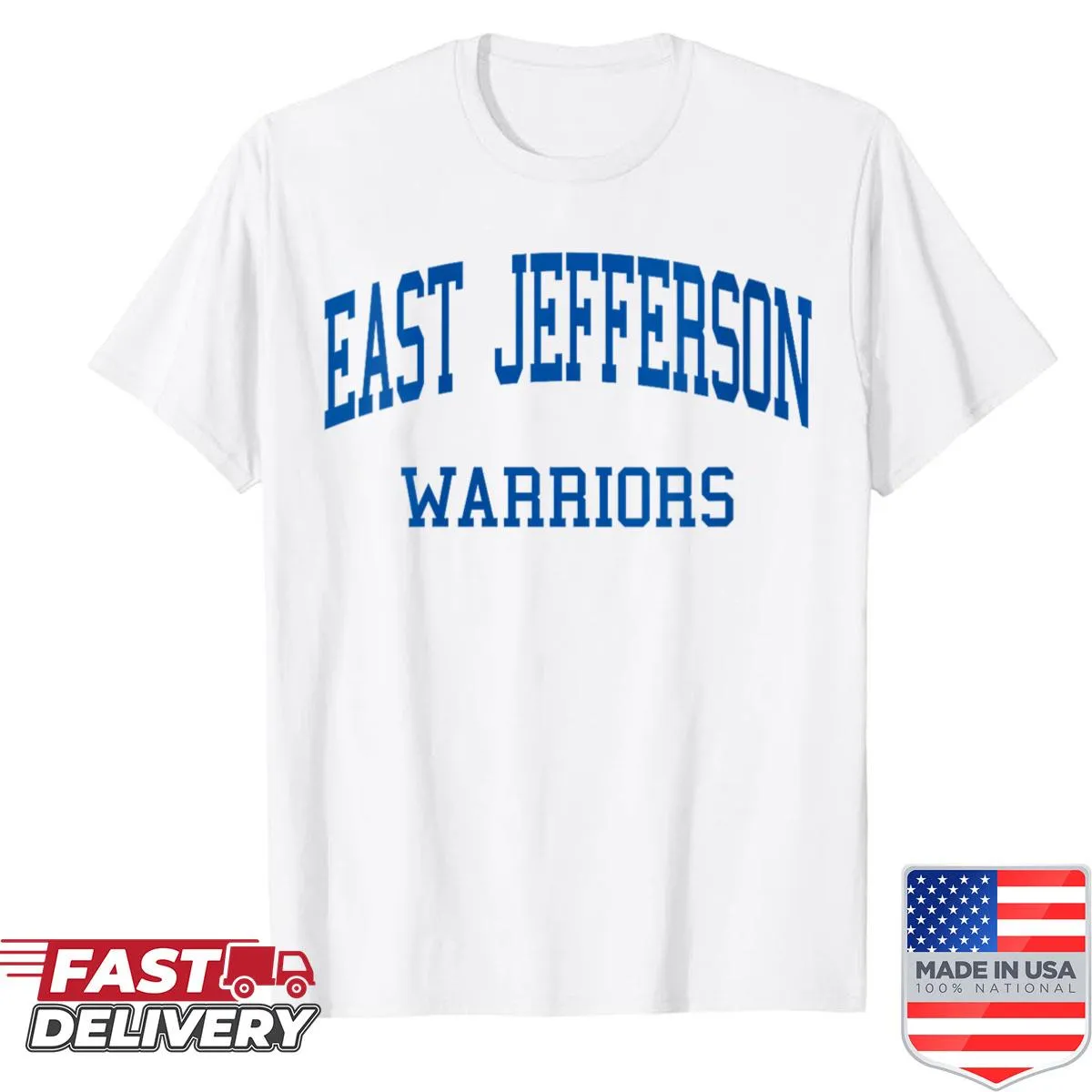 Vintage East Jefferson High School t-shirt with retro design