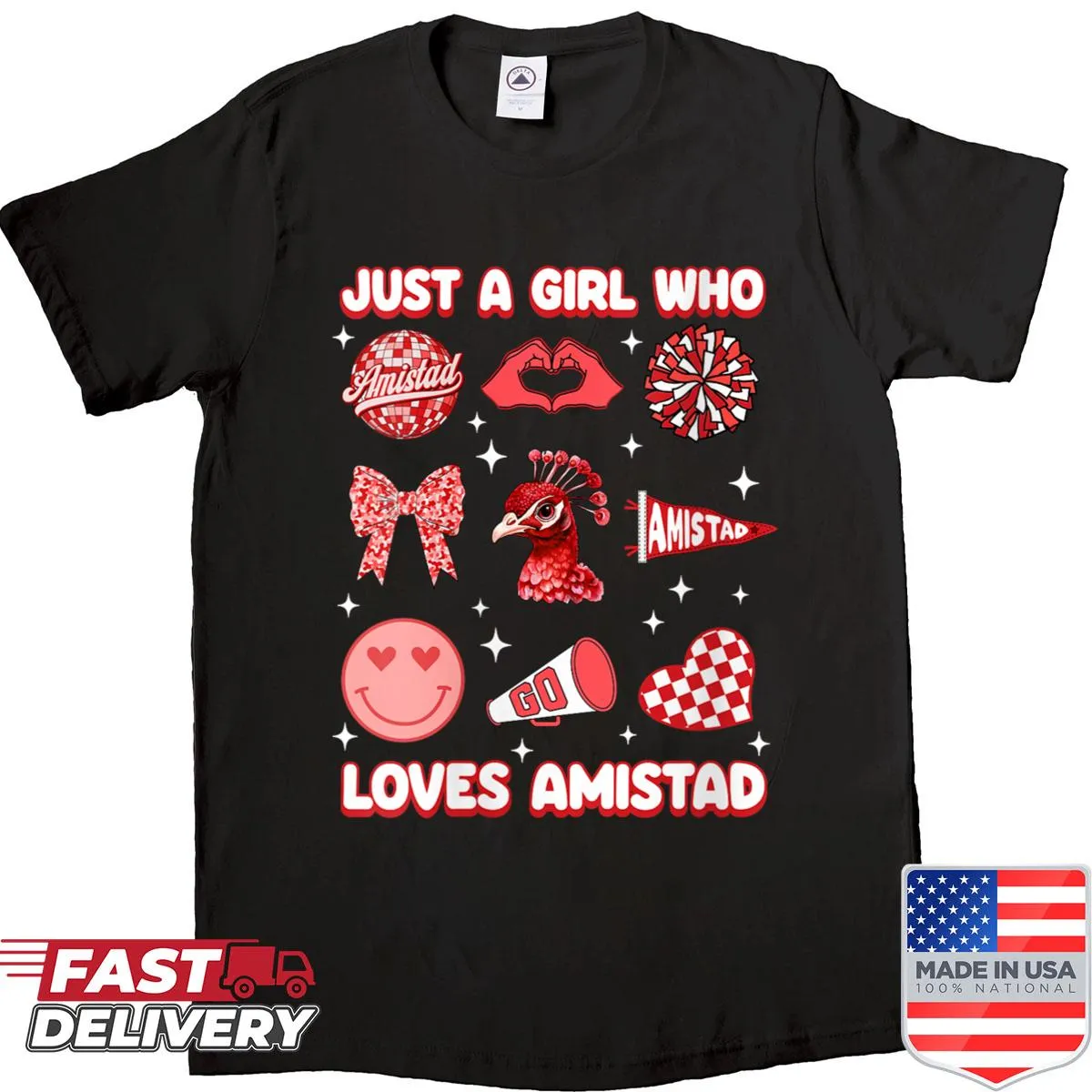 Sentimental shirt about friendship with Amistad House design