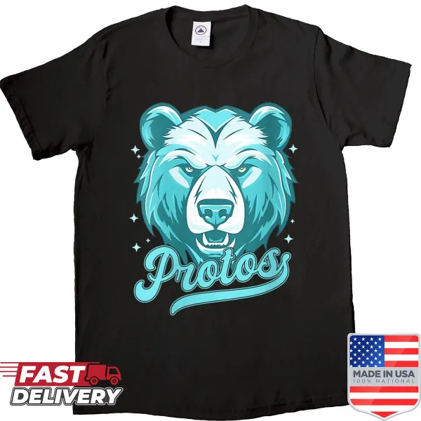 Bear-inspired student shirt promoting academic success