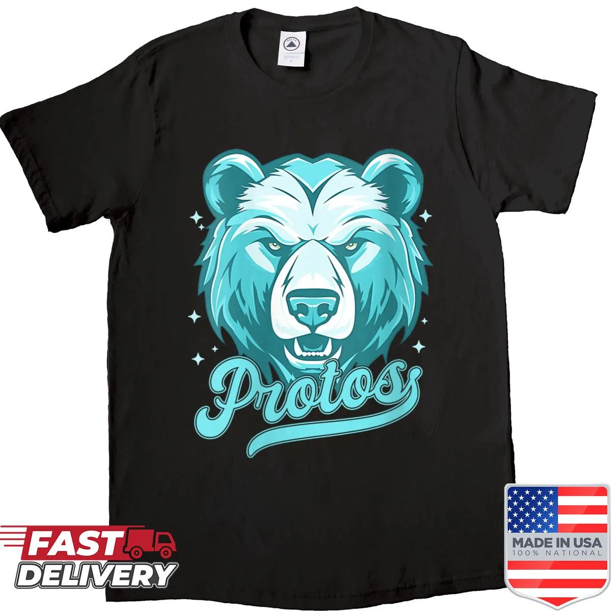 Bear-inspired student shirt promoting academic success