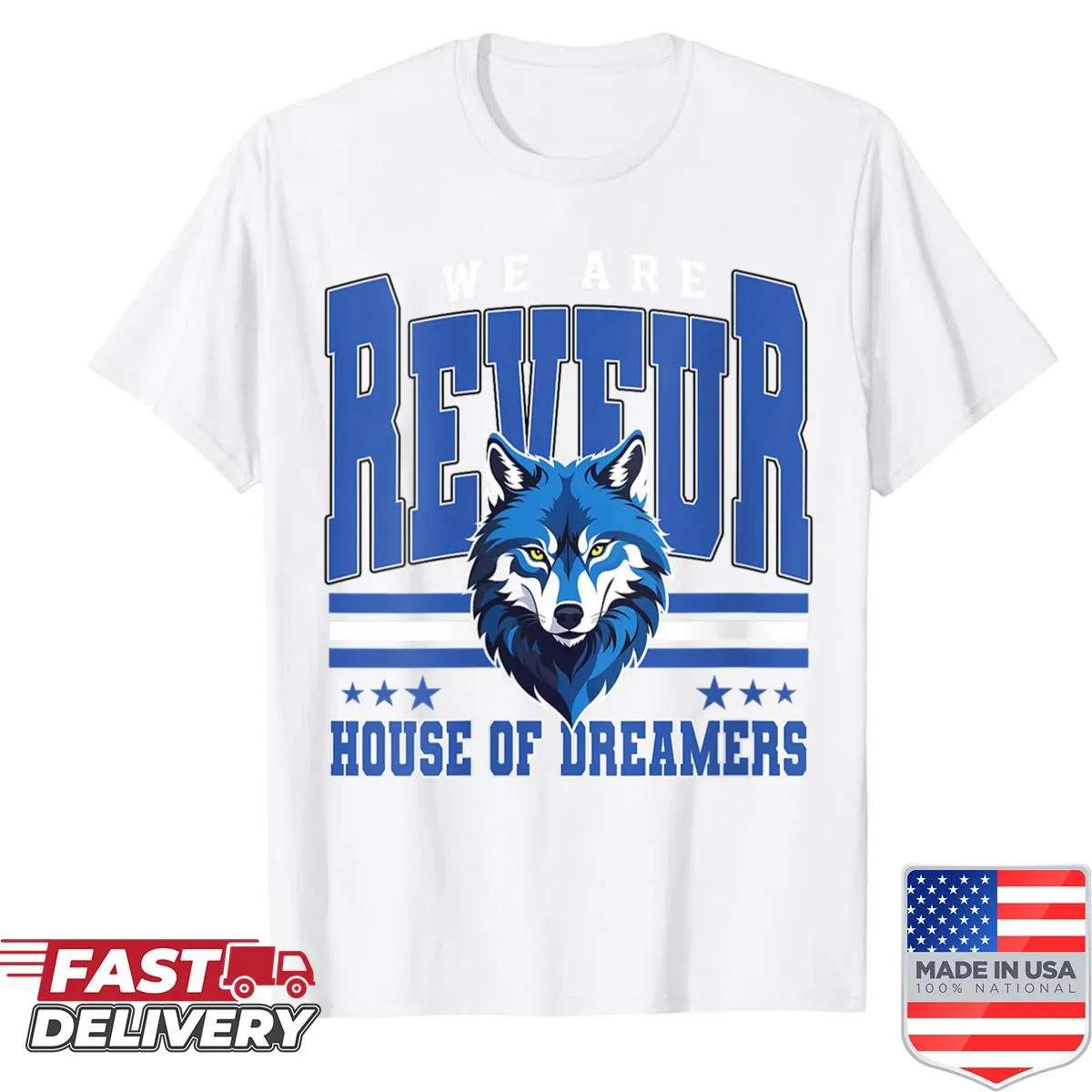 Retro mascot shirt for school cheering