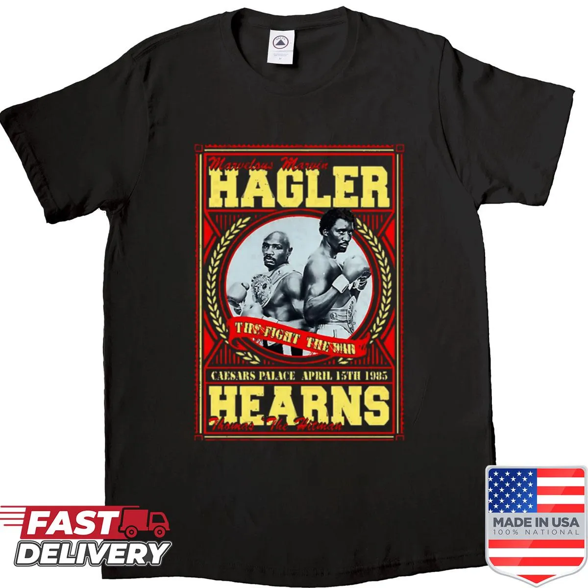 Retro boxing champion t-shirt with 80s fighter graphic