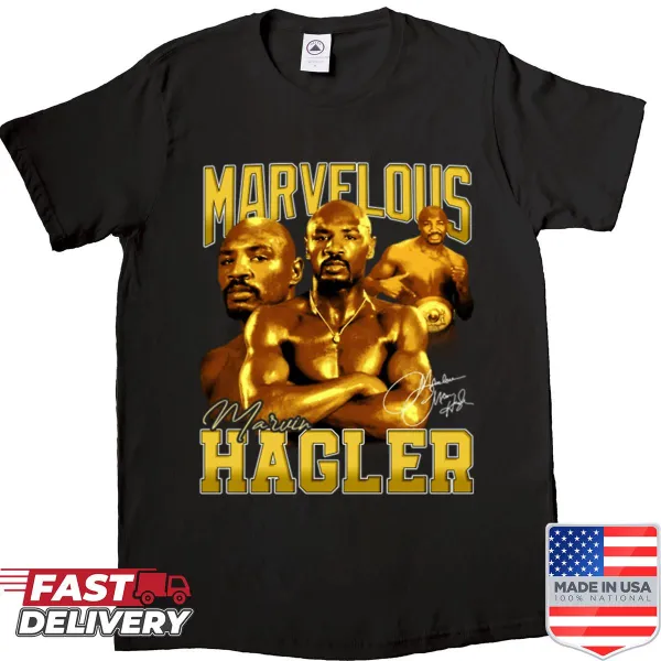 Vintage-inspired shirt celebrating 80s boxing champions