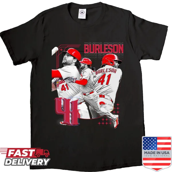 Burleson baseball player graphic shirt for sports enthusiasts