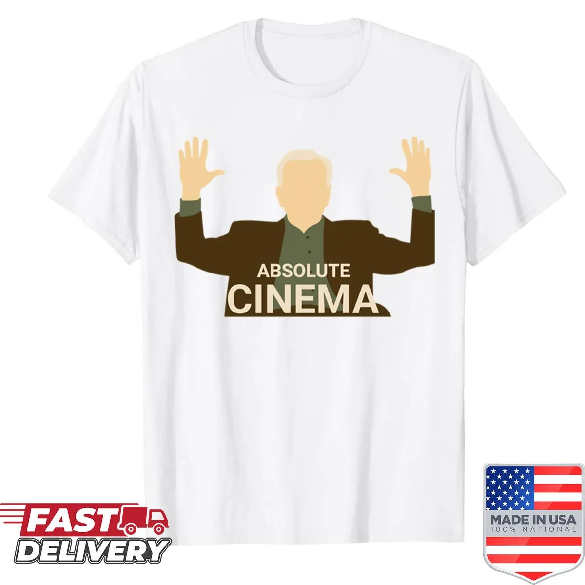 Minimalist cinema-themed shirt with iconic film quote