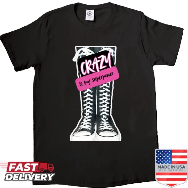 Whimsical AJ Crazy Superpower shirt design
