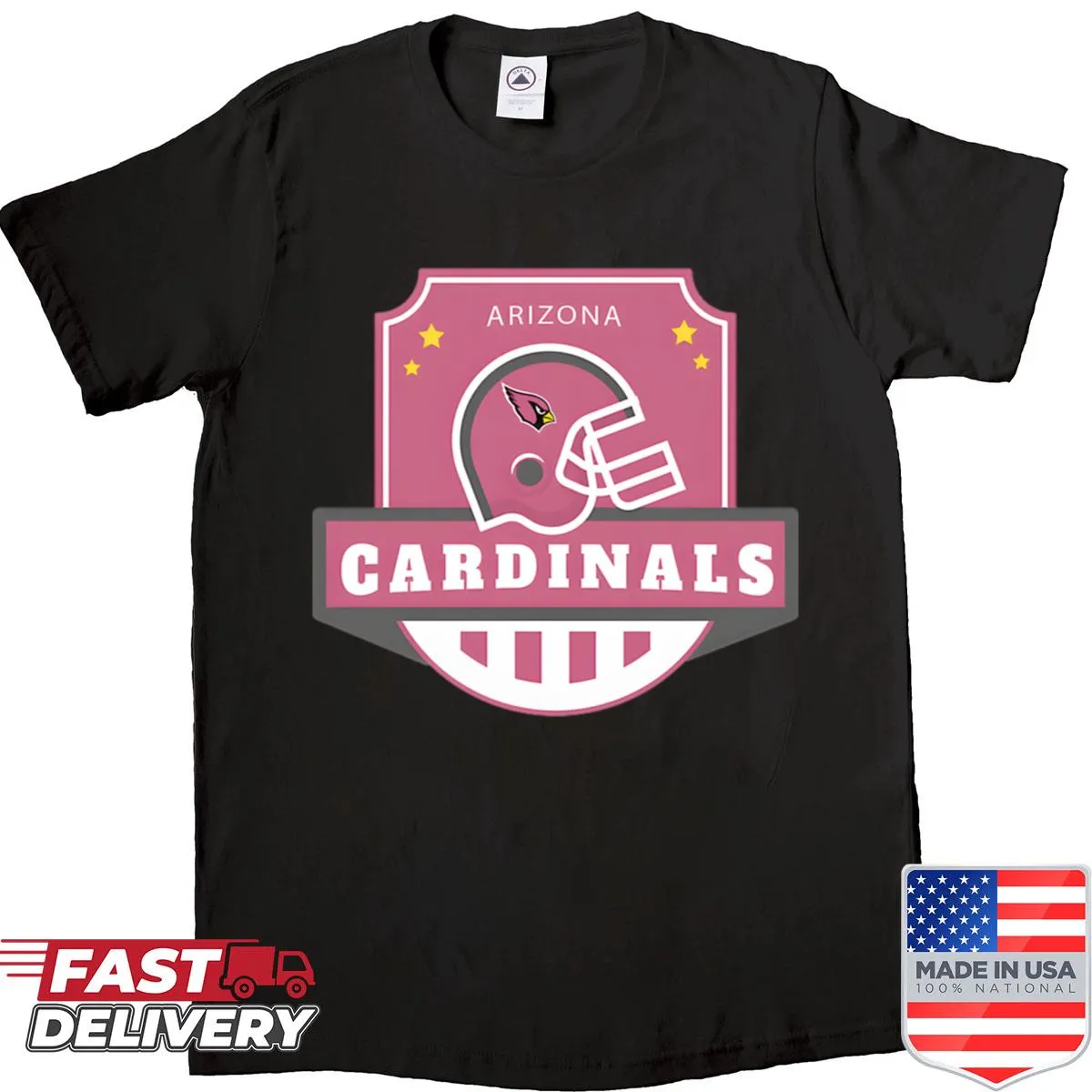 Arizona Cardinals shirt with helmet emblem