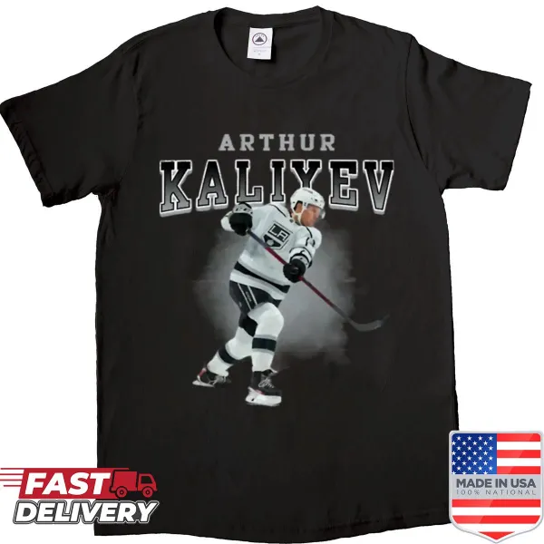 Arthur Kaliyev hockey shirt with name and number