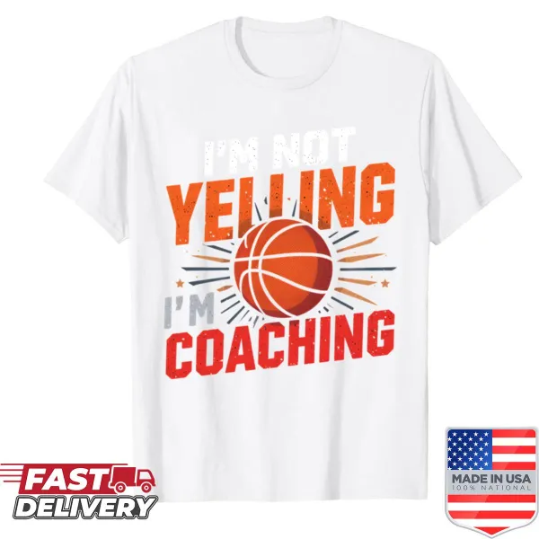 Coach t-shirt with a simple yet impactful basketball design