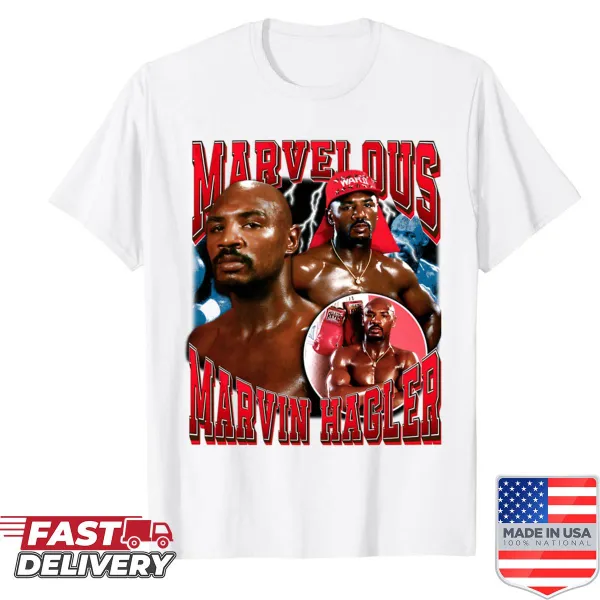 Retro shirt honoring boxing champions of the 80s