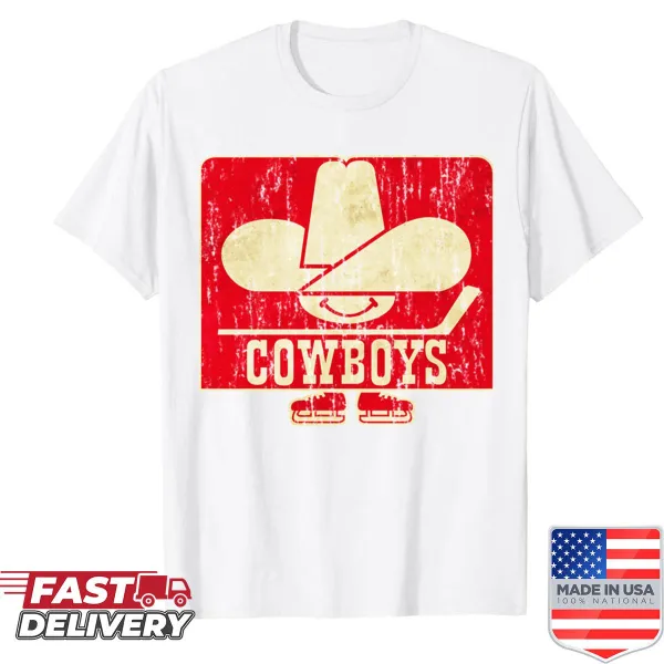 Vintage-style Calgary Cowboys team shirt