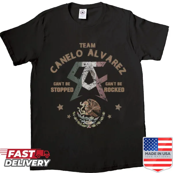 Canelo Alvarez shirt with bold motivational text