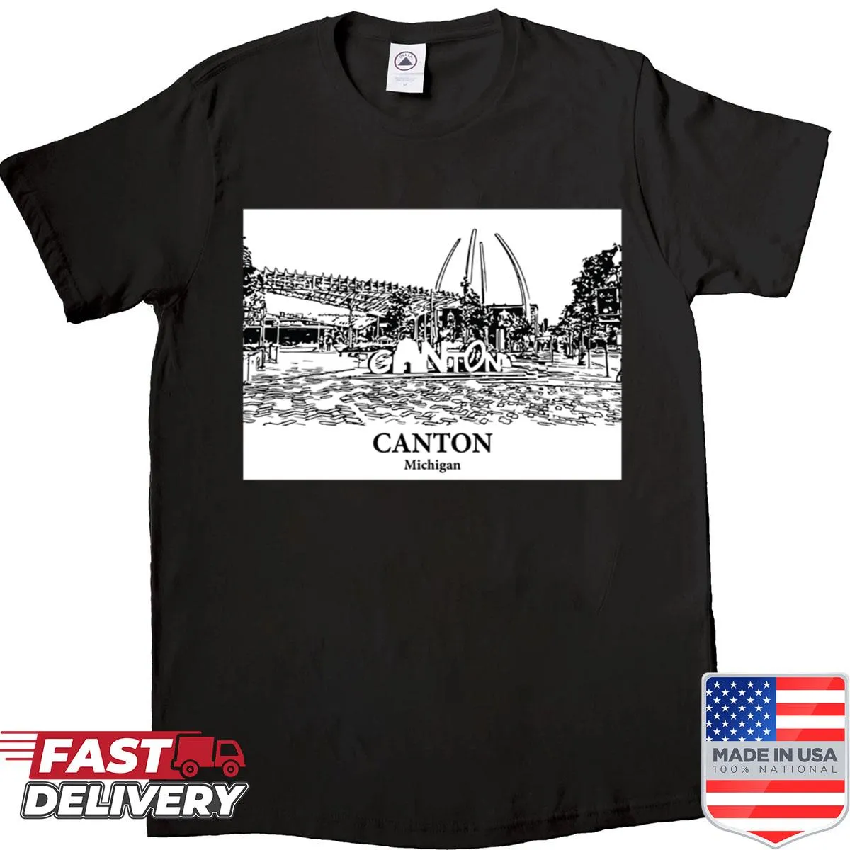 Canton Michigan Shirt with local pride design