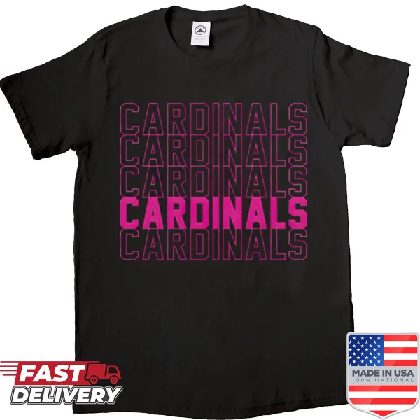 Oversized shirt with bold varsity Cardinals text