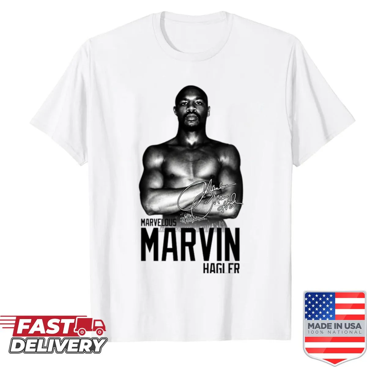Retro boxing graphic t-shirt celebrating 80s boxing legends.