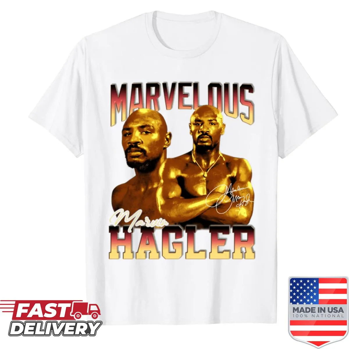 Vintage boxing tribute shirt celebrating 80s boxing legends.