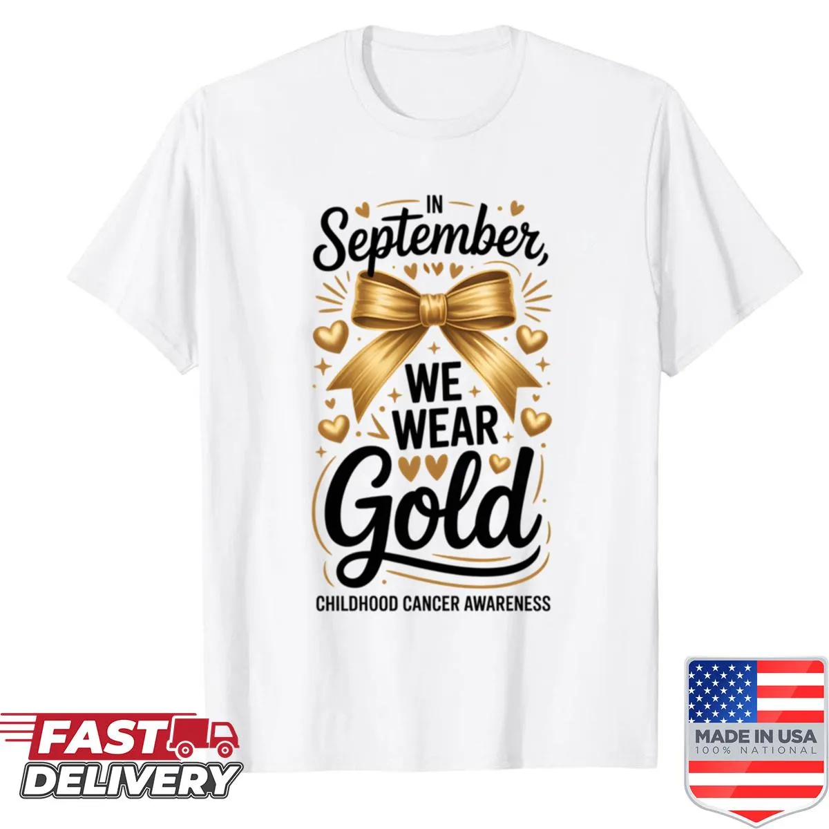 Shirt featuring a quote for Childhood Cancer Awareness