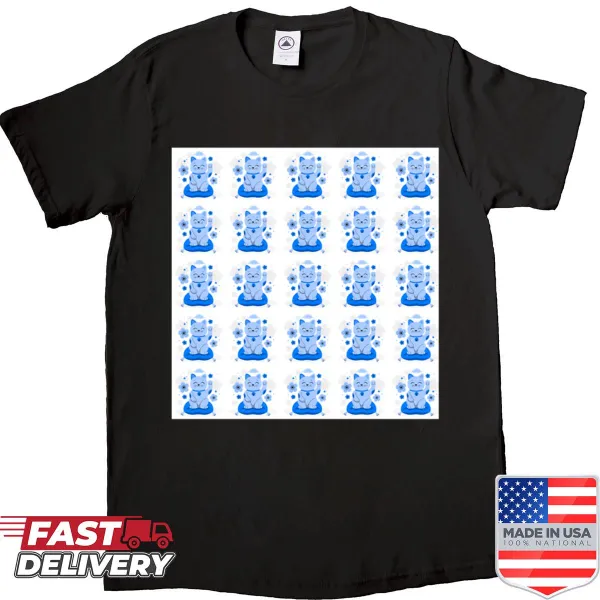 Shirt featuring the phrase 'Clarity In Electric Blue' in bold typography