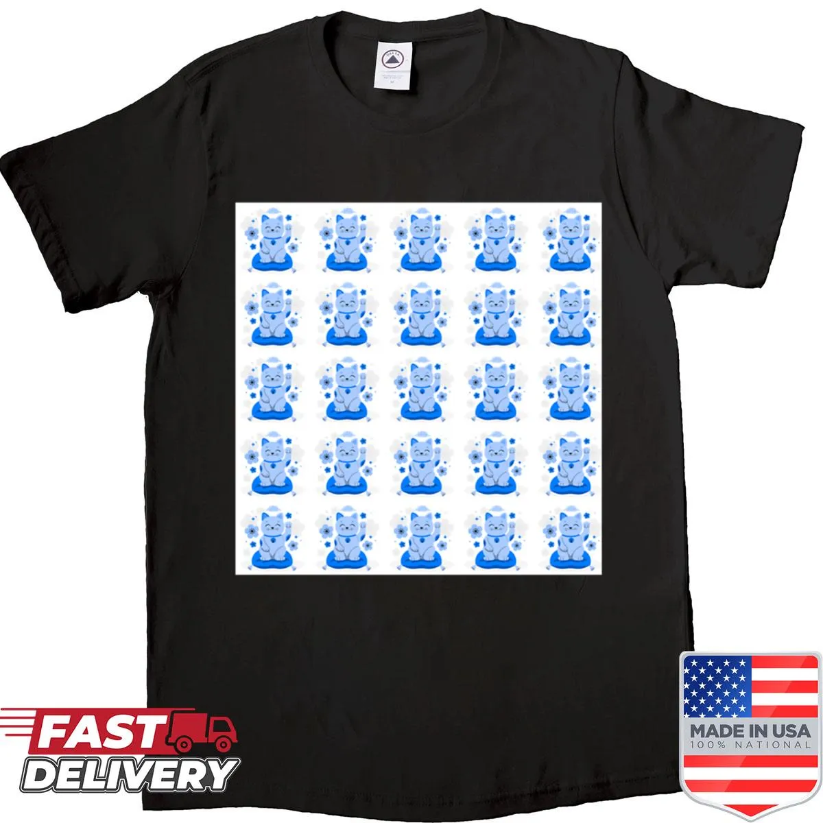 Shirt featuring the phrase 'Clarity In Electric Blue' in bold typography