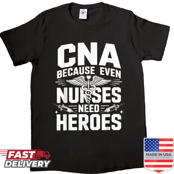 Inspirational CNA shirt with bold typography