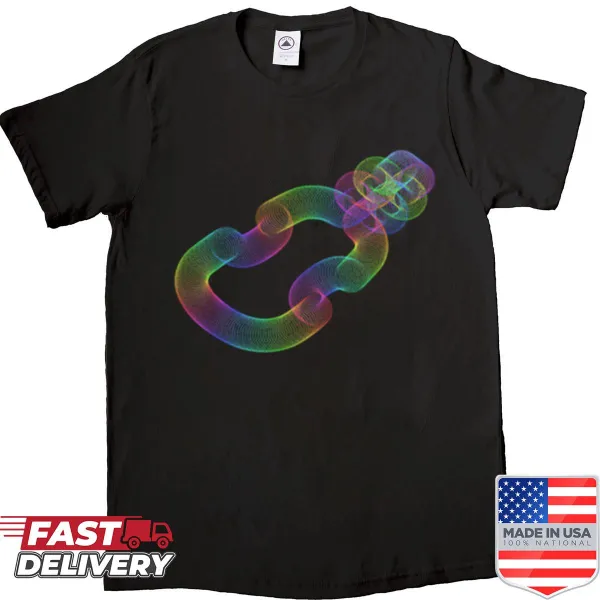 Abstract typography design inspired by computer art on a shirt