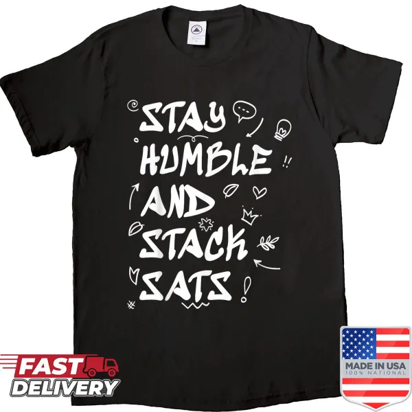 Text-based shirt with crypto and gaming motivational quote