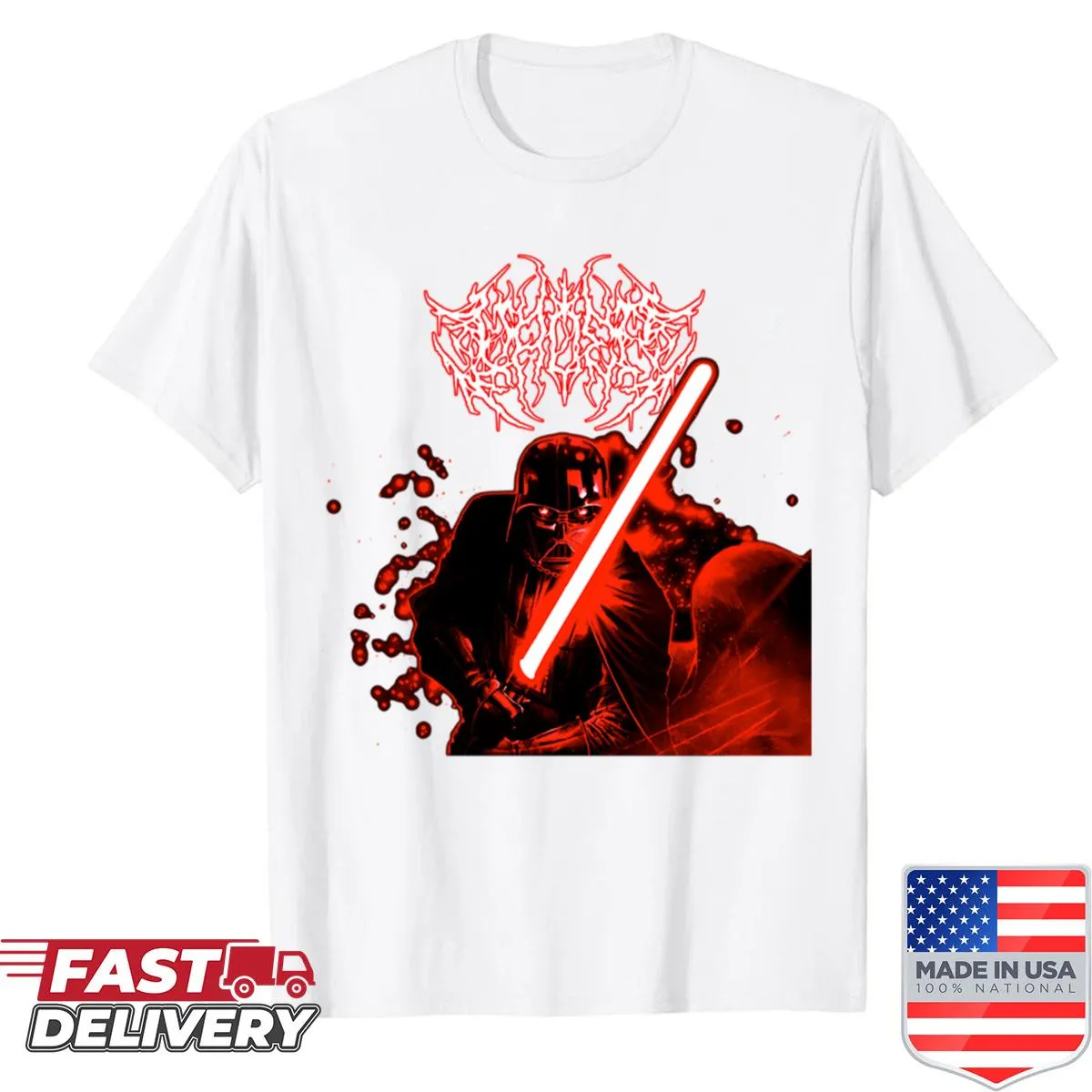 Darth Vader graphic t-shirt with bold design