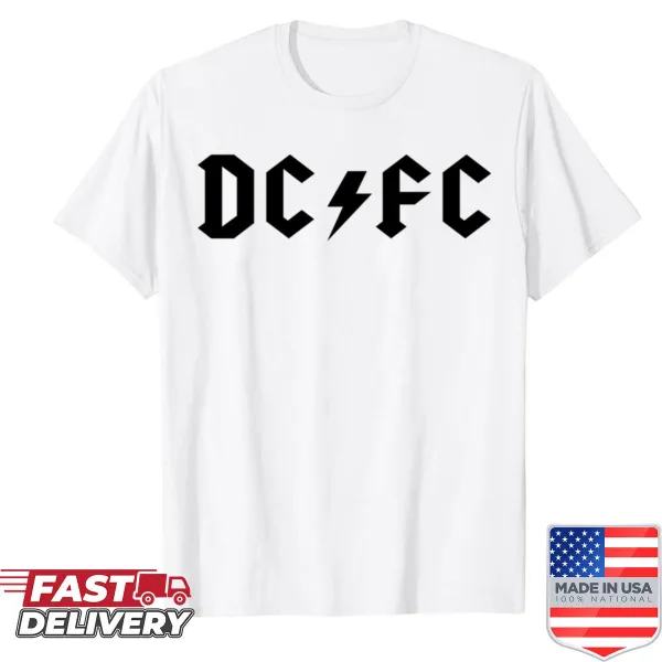 Minimalist shirt featuring 'Dcfc' in bold text