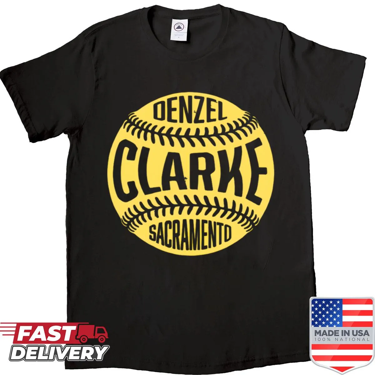 Denzel Clarke Sacramento baseball fan shirt