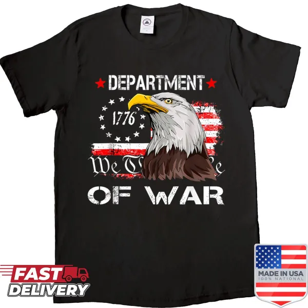 Vintage patriotic shirt with eagle and American flag design