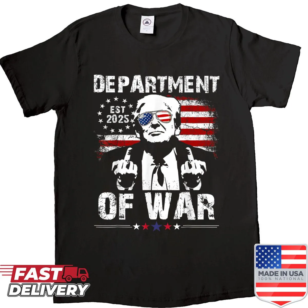 Department of War Established 2025 shirt with bold typography