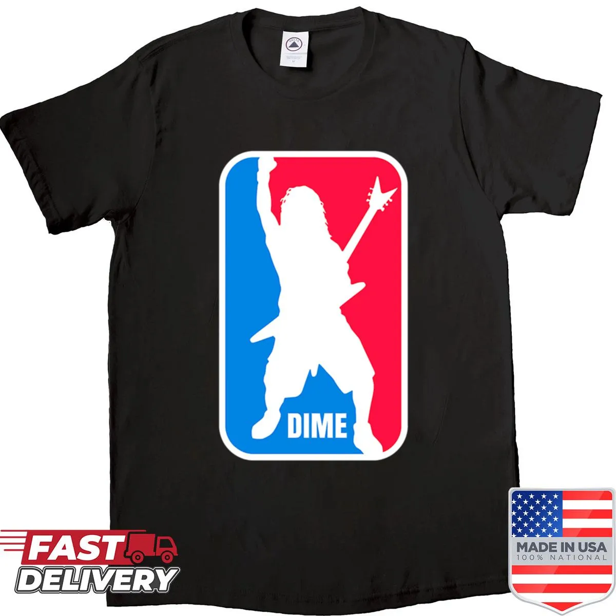 Vintage-style shirt with Dimebag Darrell logo