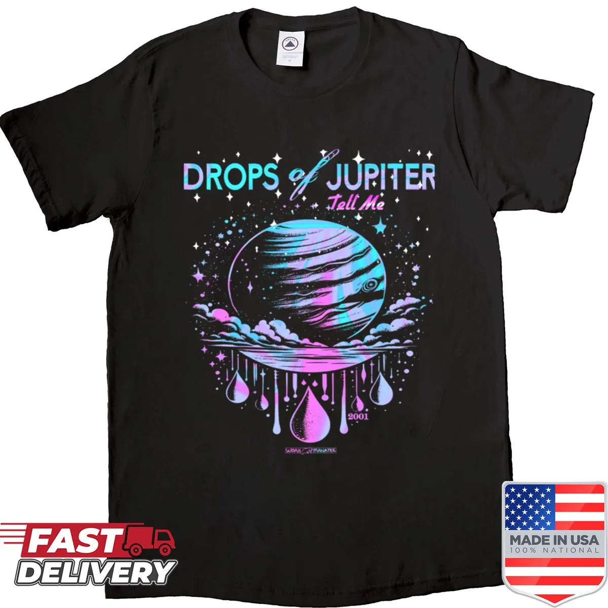 Drops of Jupiter themed graphic t-shirt