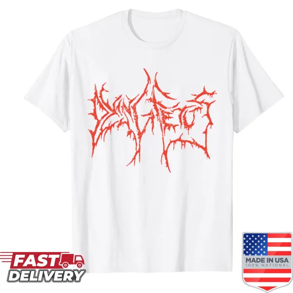 Distressed shirt featuring Dying Fetus graphic and band name