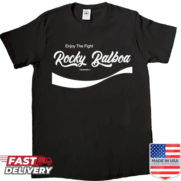Empowering Rocky-themed shirt with 'Enjoy The Fight' slogan