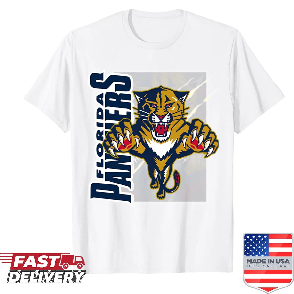 Oversized Florida Panthers T-shirt with bold team graphic