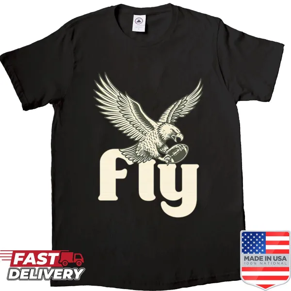 Eagle illustration combined with football elements