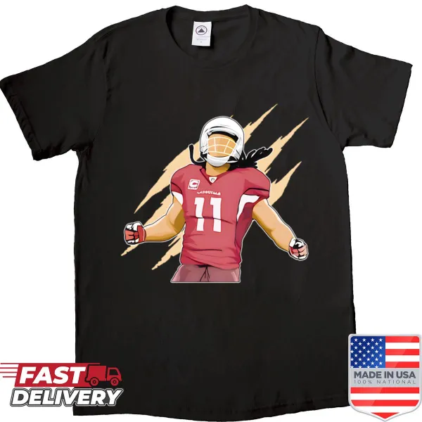 Oversized shirt with claw strike art and football legend number 11