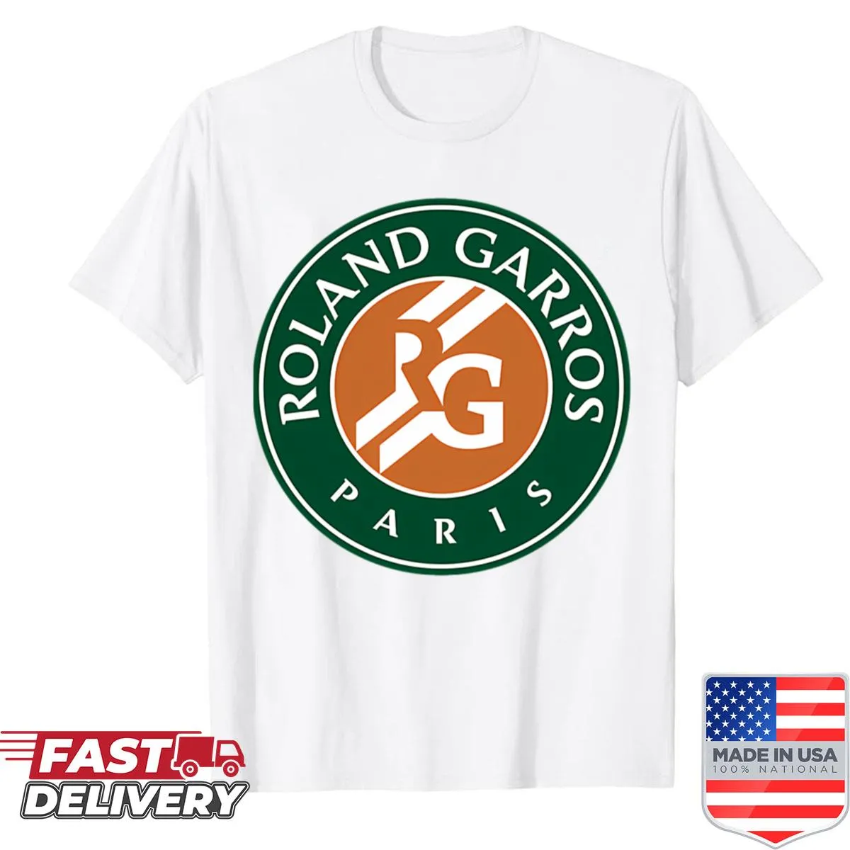 Minimalist French Tennis shirt with elegant typography