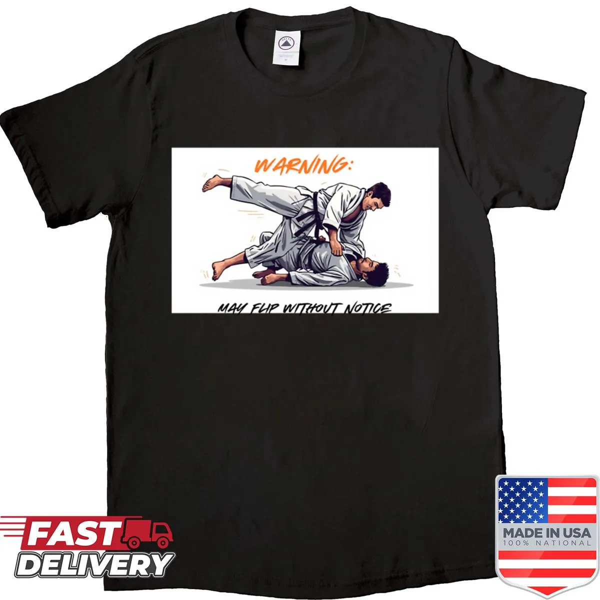 Funny judo-themed T-shirt with humorous slogan