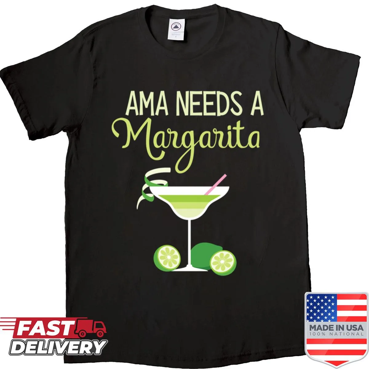 Humorous shirt with the phrase 'Mama Needs A Margarita' for Christmas.