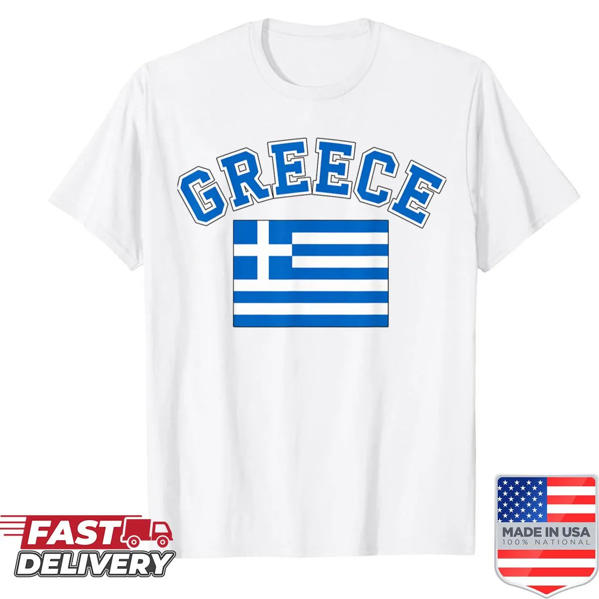 Greece flag design shirt for travel enthusiasts