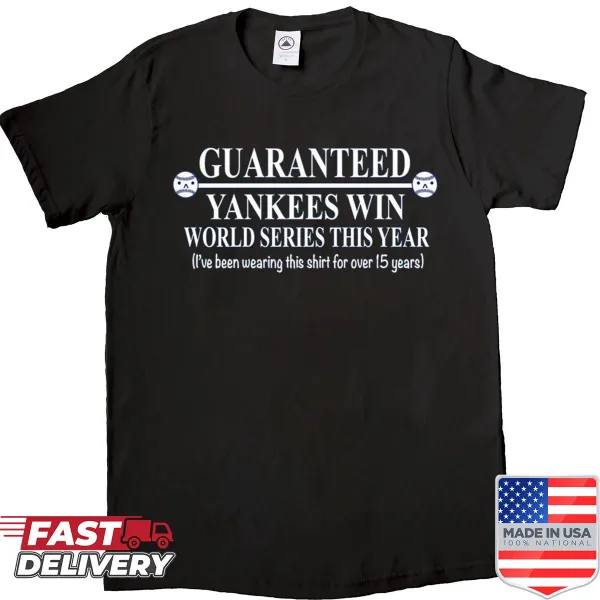 Yankees shirt proclaiming their future wins with bold text