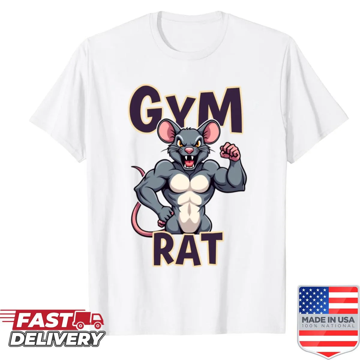 Funny cartoon design showcasing gym culture for fitness enthusiasts.