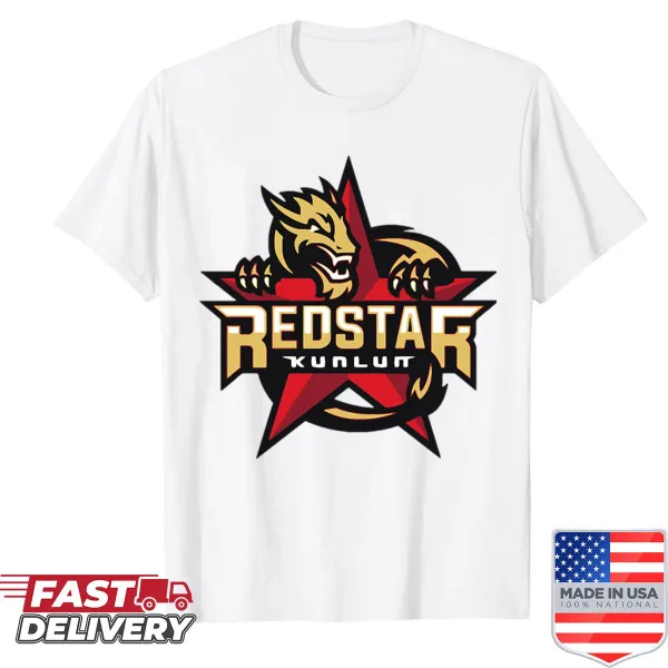 HC Kunlun Red Star logo printed on a shirt