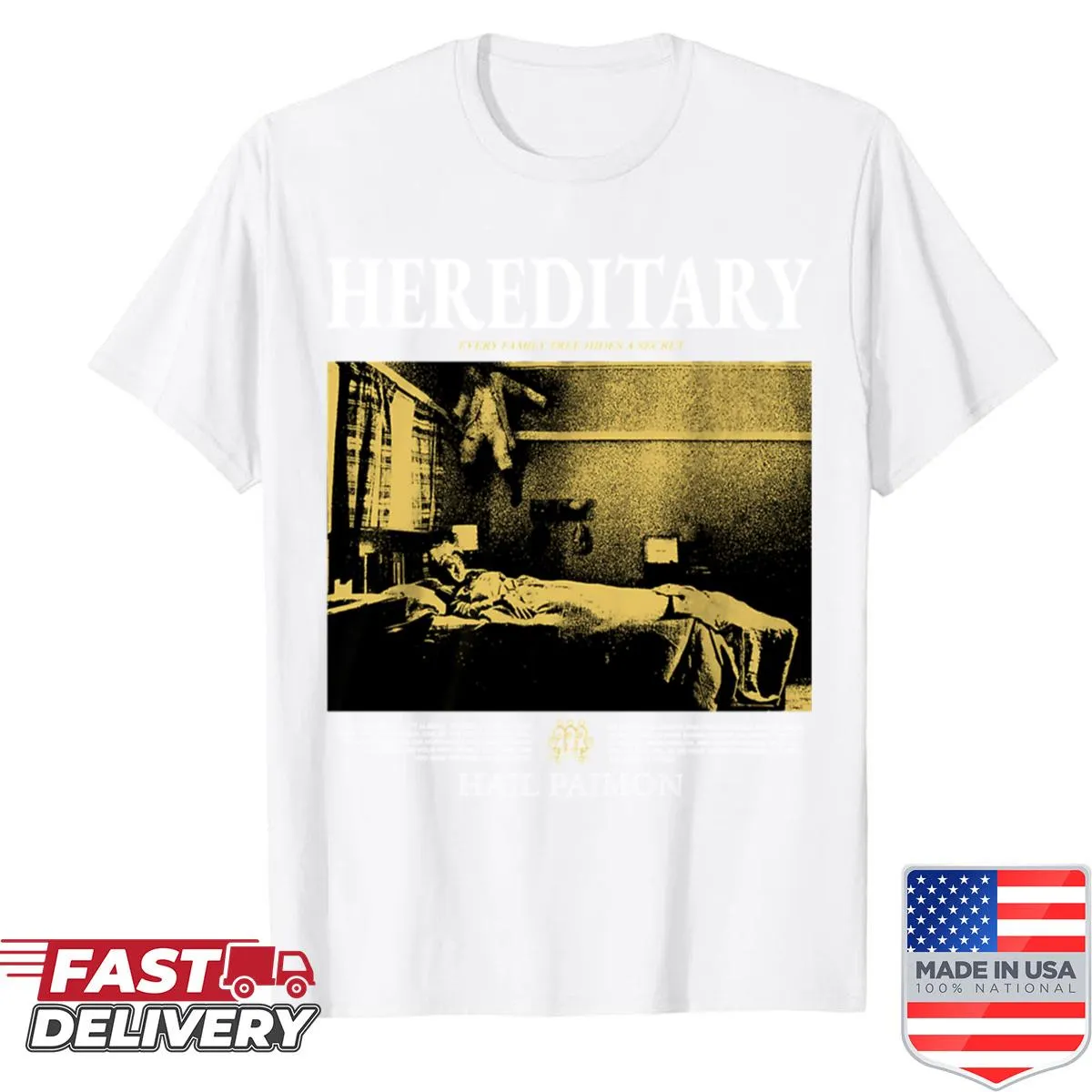Retro shirt inspired by the Hereditary movie cover