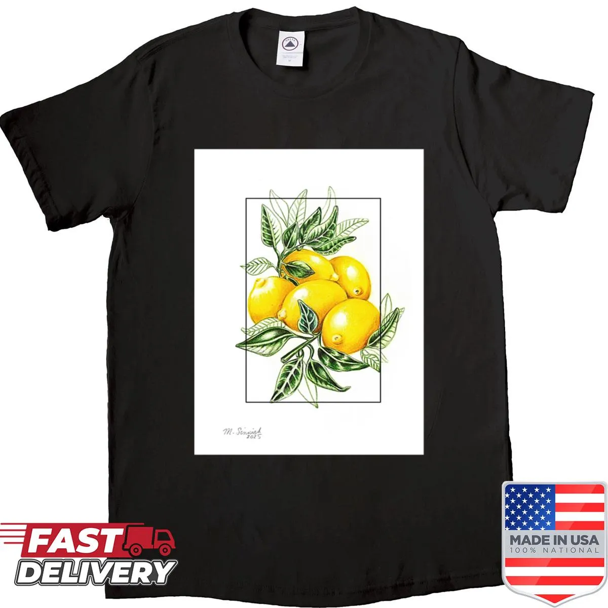 Uplifting Honeyed Glow shirt with elegant scripted text design
