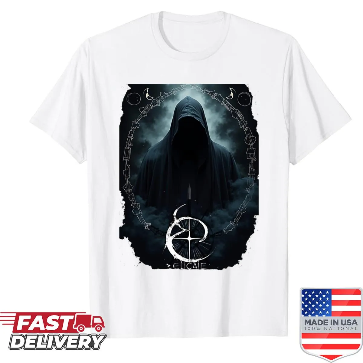 Simple hooded man design shirt suitable for casual wear