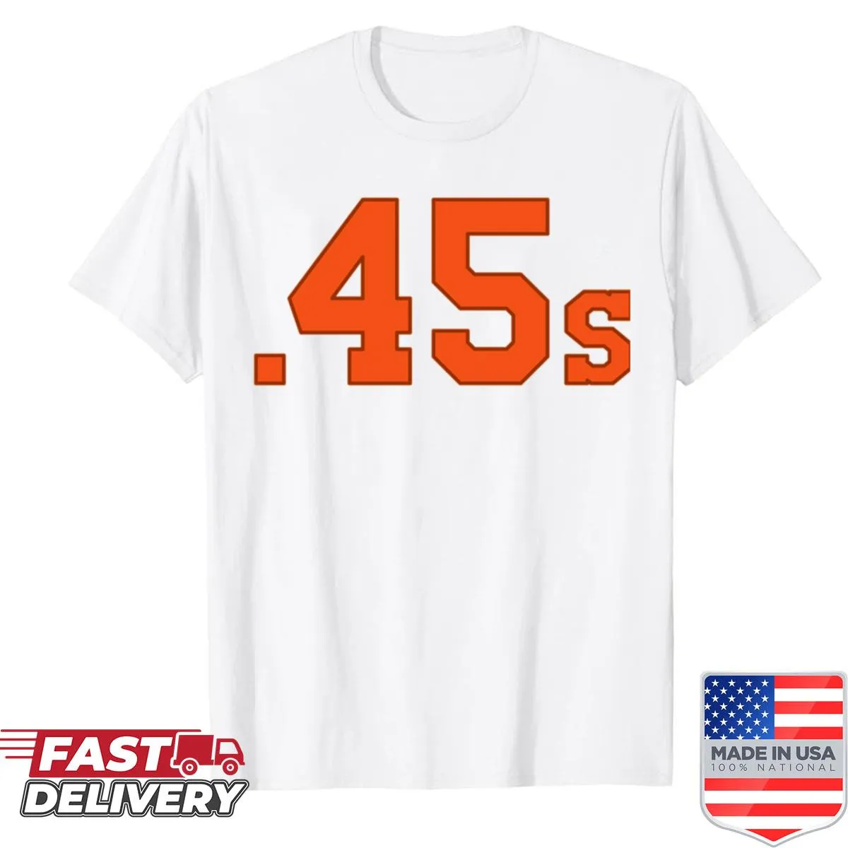 Illustrated design of the Houston Colt 45s logo on a t-shirt