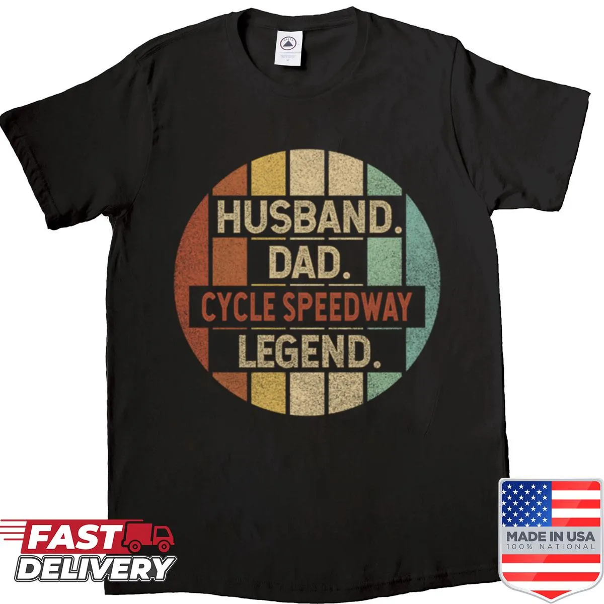Oversized shirt with Cycle Speedway Legend text